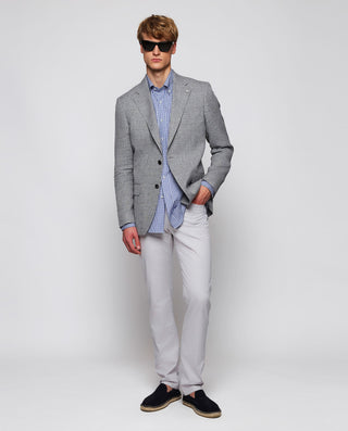 Camisa casual cuadros azules y blancos de alg by M | 07912_0057_4