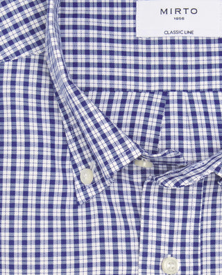Camisa casual cuadros azules y blancos de alg by M | 07912_0057_5