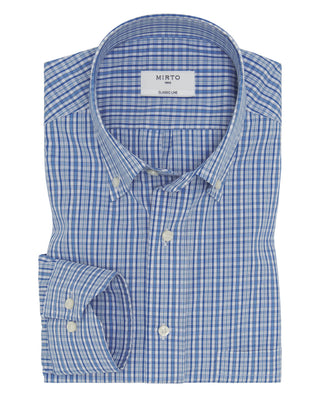 Camisa casual manga larga de cuadros