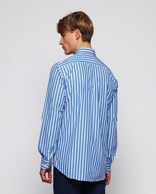 Camisa casual manga larga de rayas