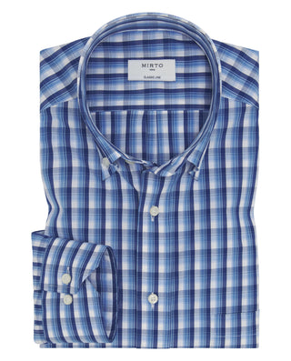 Camisa casual manga larga de cuadros