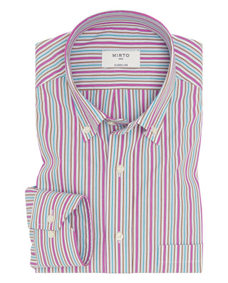 Camisa casual manga larga de rayas