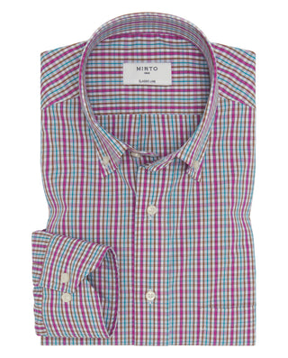 Camisa casual manga larga de cuadros by MIRTO | 07916_0055_1