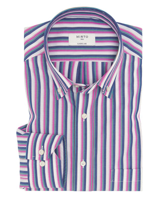 Camisa casual manga larga de rayas by MIRTO | 07916_0056_1