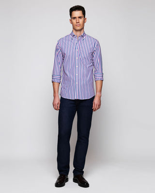 Camisa casual manga larga de rayas by MIRTO | 07916_0056_4