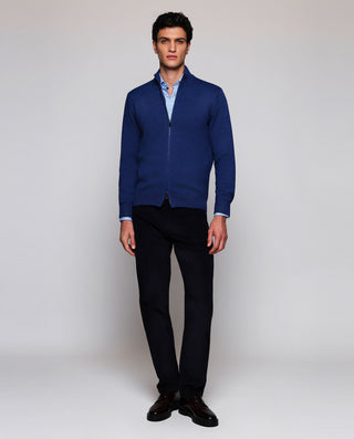 Camisa casual cuadro fantasía en tonos azules by M | 07925_0050_4