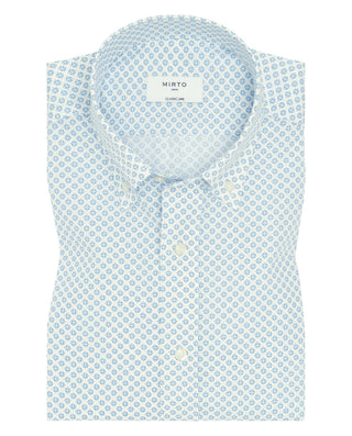 Camisa casual manga corta estampado azul de by MIR | 07945_0050_1