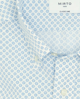 Camisa casual manga corta estampado azul de by MIR | 07945_0050_5