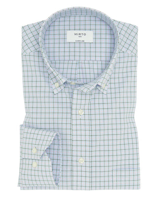 Camisa casual cuadro tricolor de algodón by MIRTO | 07974_0050_1