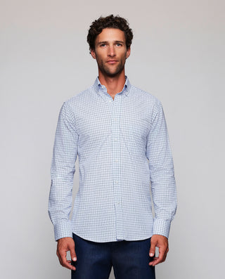 Camisa casual cuadro tricolor de algodón by MIRTO | 07974_0050_2