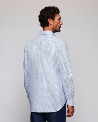 Camisa casual cuadro tricolor de algodón by MIRTO | 07974_0050_3