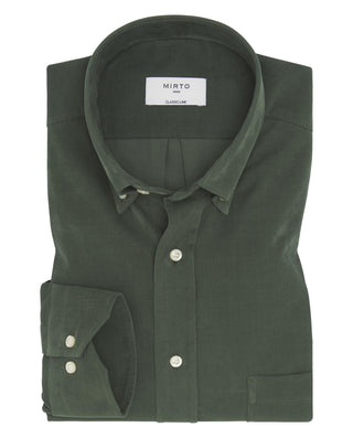 Camisa casual verde micropana by MIRTO | 07980_0052_1