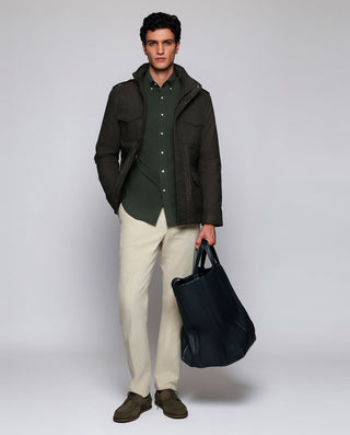 Camisa casual verde micropana by MIRTO | 07980_0052_4