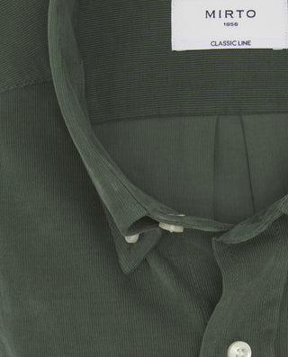 Camisa casual verde micropana by MIRTO | 07980_0052_5