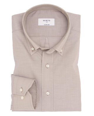 Camisa casual beige en mezcla de Lyocel by MIRTO | 07984_0050_1