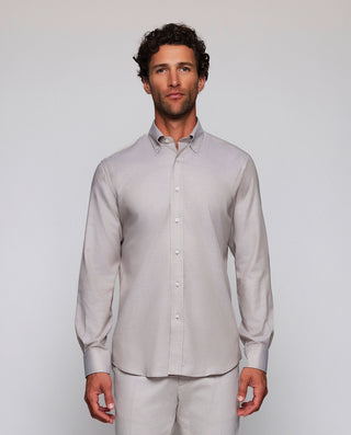 Camisa casual beige en mezcla de Lyocel by MIRTO | 07984_0050_2