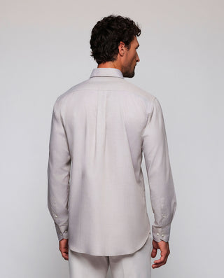 Camisa casual beige en mezcla de Lyocel by MIRTO | 07984_0050_3