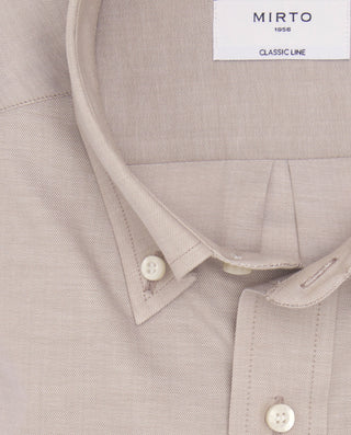 Camisa casual beige en mezcla de Lyocel by MIRTO | 07984_0050_5