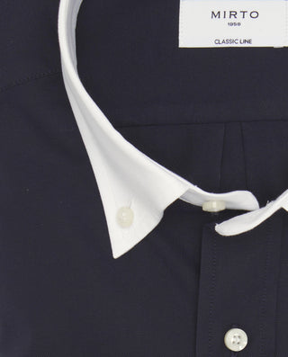 Camisa casual cuello blanco estructura pinpoi by M | 07990_0053_2