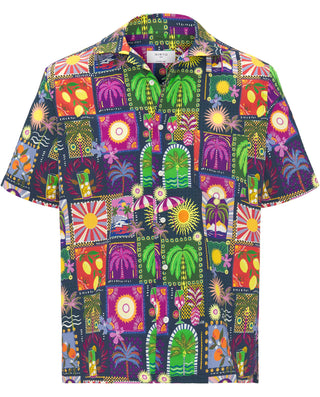 Camisa Hawaina patchwork tropical multicolor by MI | 07991_0050_1