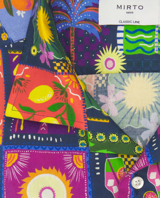 Camisa Hawaina patchwork tropical multicolor by MI | 07991_0050_5