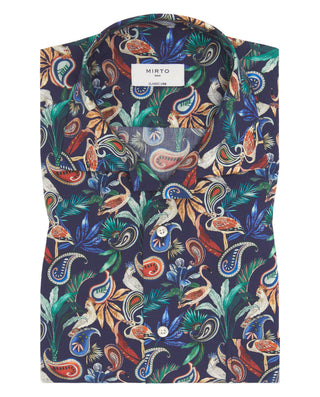 Camisa Hawaina azul estampado tropical by MIRTO | 07994_0050_2