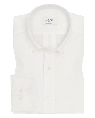 Camisa casual blanco estructura pinpoint by MIRTO | 07996_0050_1