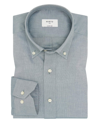 Camisa casual verde estructura pinpoint by MIRTO | 07996_0052_1