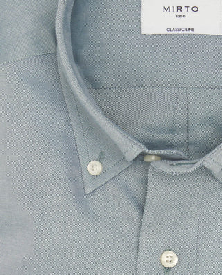 Camisa casual verde estructura pinpoint by MIRTO | 07996_0052_5