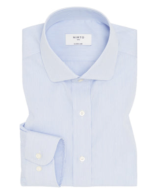 Camisa vestir mil rayas azules y blancas de by MIR | 08016_0050_1