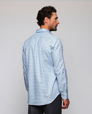 Camisa casual cuadros azules estructura Panam by M | 08030_0051_3