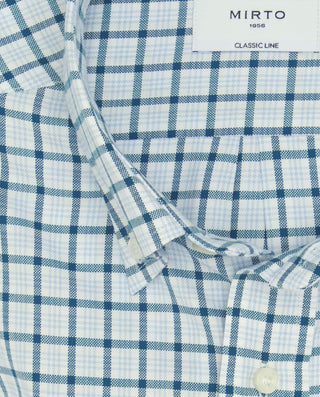 Camisa casual cuadros azules estructura Panam by M | 08030_0051_5