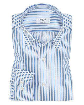 Camisa vestir rayas cuello con botones by MIRTO | 08034_0050_1