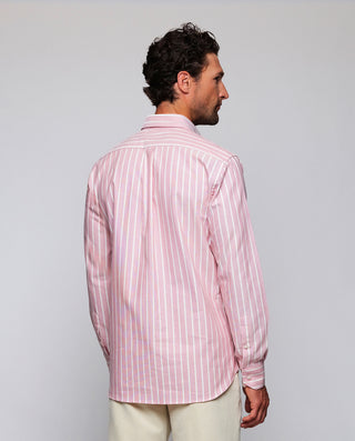Camisa casual rayas rosa y blancas estructura by M | 08043_0051_3