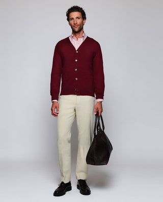 Camisa casual rayas rosa y blancas estructura by M | 08043_0051_4
