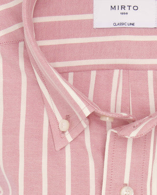 Camisa casual rayas rosa y blancas estructura by M | 08043_0051_5