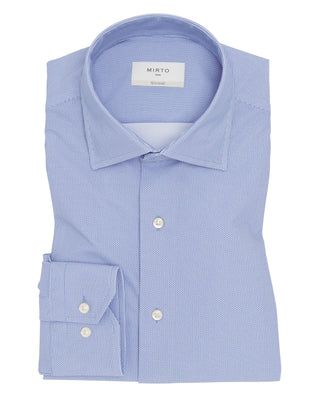 Camisa vestir técnica microdibujo en tonos az by M | 08045_0050_1