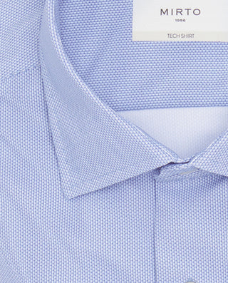 Camisa vestir técnica microdibujo en tonos az by M | 08045_0050_5