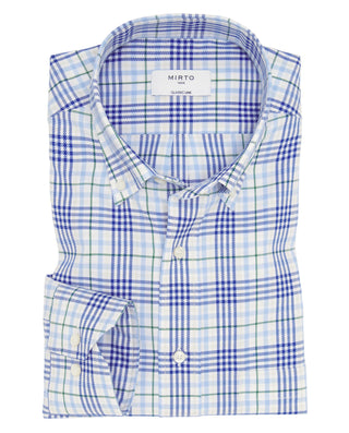 Camisa casual cuadros azules estructura en di by M | 08048_0050_1