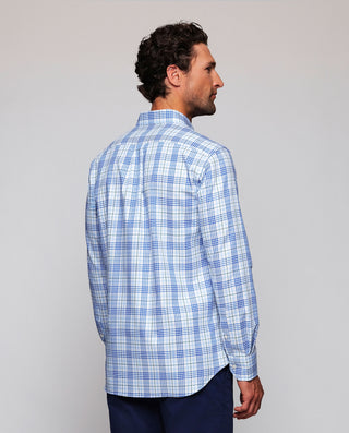 Camisa casual cuadros azules estructura en di by M | 08048_0050_3