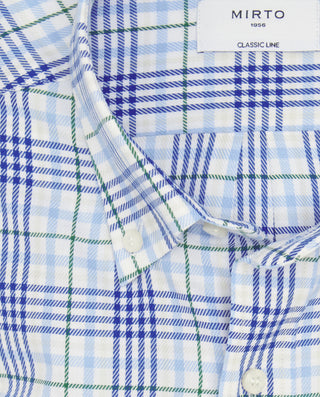 Camisa casual cuadros azules estructura en di by M | 08048_0050_5