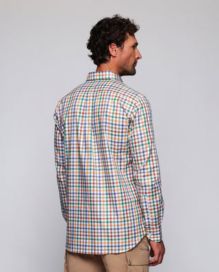 Camisa casual cuadros multicolor estructura e by M | 08050_0050_3