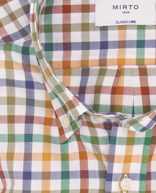 Camisa casual cuadros multicolor estructura e by M | 08050_0050_5