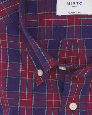 Camisa casual cuadros rojos y azules estructu by M | 08158_0050_5