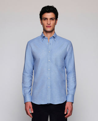 Camisa casual azul de franela by MIRTO | 08165_0052_2