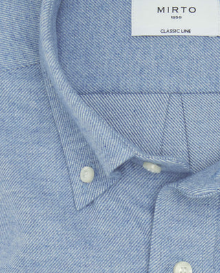 Camisa casual azul de franela by MIRTO | 08165_0052_5