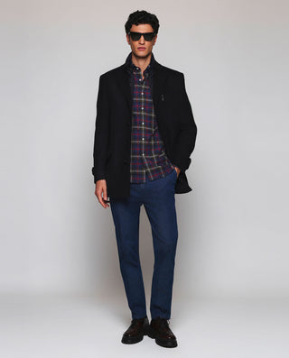 Camisa casual cuadros multicolor de franela by MIR | 08167_0050_4