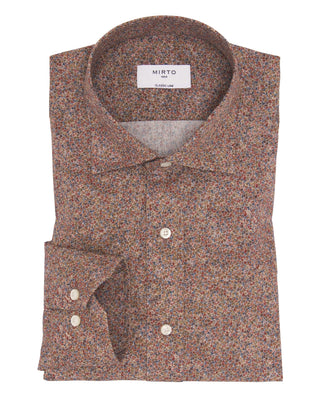 Camisa casual estampado floral tonos marrones by M | 08178_0050_1