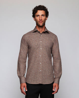 Camisa casual estampado floral tonos marrones by M | 08178_0050_2