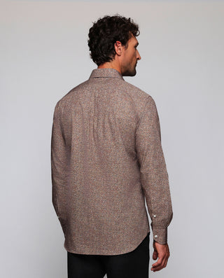 Camisa casual estampado floral tonos marrones by M | 08178_0050_3